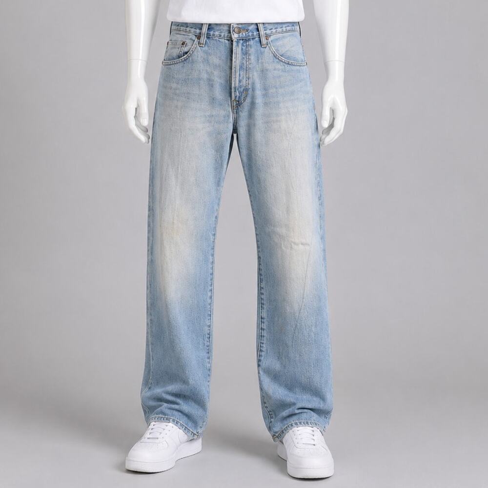 American Eagle Loose Fit Light Wash Jeans Men’s 34x30 baggy Y2K Skater